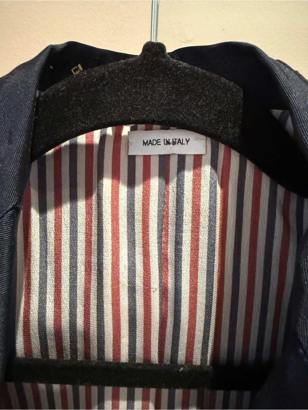 THOM BROWNE Navy Embroidered Double-Breasted Blazer with Gold Buttons - Picture 7 of 10